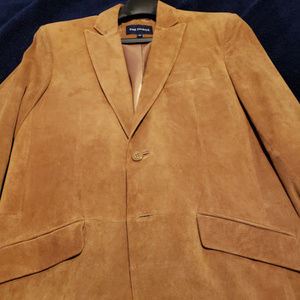 Paul Fredrick Tan Suede Leather Jacket